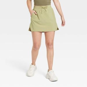 Women's Stretch Skort - All in Motion Olive Green M
